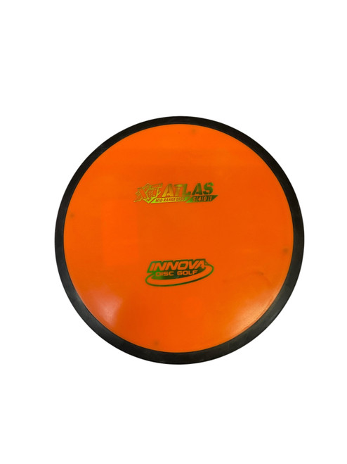Vist Large View of Product Image Which is Used Innova XT ATLAS Disc Golf Mid Range Orange 174g