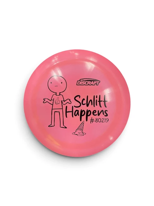 Vist Large View of Product Image Which is Used Discraft SCHLITT HAPPENS DISC Disc Golf Driver Pink