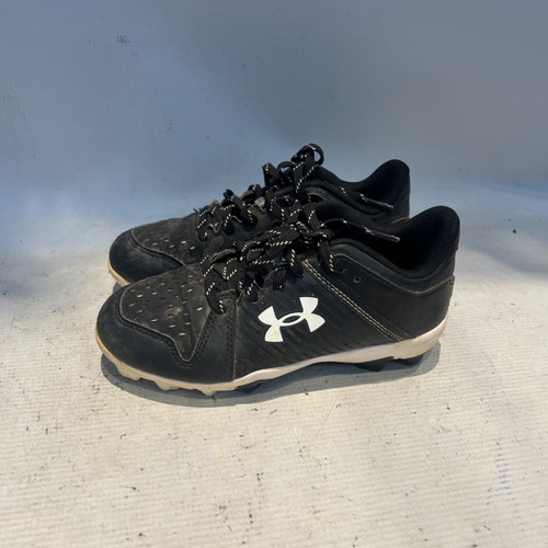 Vist Large View of Product Image Which is Used Under Armour BSBL BB/SB Cleats Black Junior 02