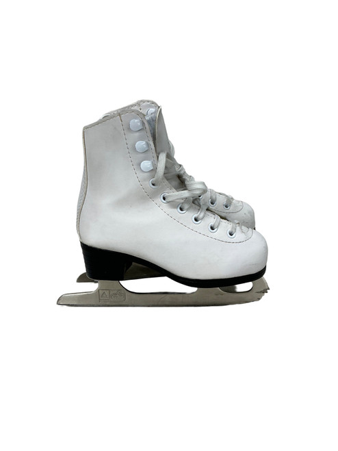 Vist Large View of Product Image Which is Used American Athletic FIGURE SKATES Girls Figure Skate White Youth 09.0