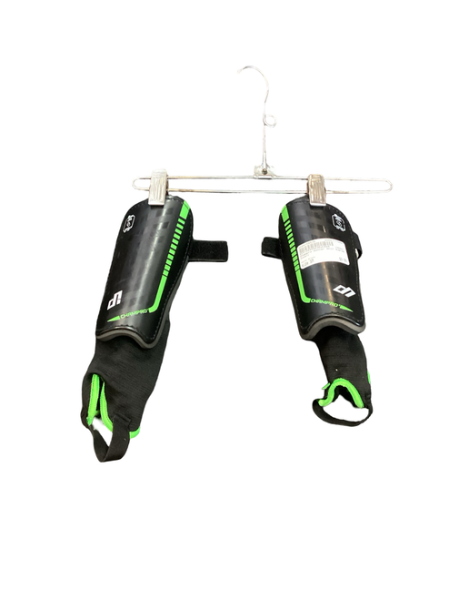 Vist Large View of Product Image Which is Used Champro Soccer Shin Guards Junior Black SM