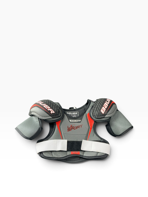Vist Large View of Product Image Which is Used Bauer LIL SPORT Youth Shoulder Pads SM