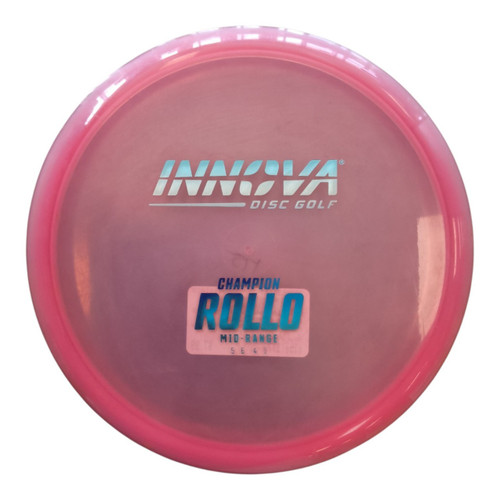 Vist Large View of Product Image Which is Used Innova CHAMP ROLLO Disc Golf Mid Range Pink 177g