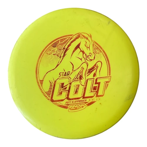 Vist Large View of Product Image Which is Used Innova STAR COLT Disc Golf Putter Yellow 173g
