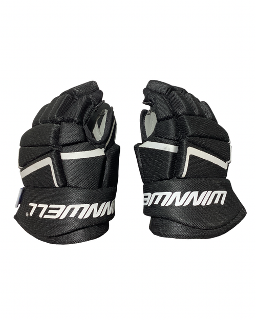Vist Large View of Product Image Which is Used WinnWell AMP 500 Senior Gloves Black 11"