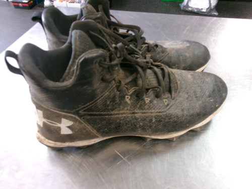 Vist Large View of Product Image Which is Used Under Armour Adult FB Cleats Black Senior 11