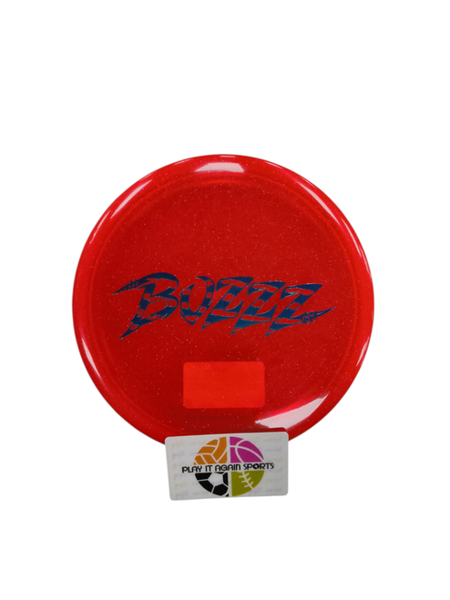 Vist Large View of Product Image Which is Used Discraft BUZZZ - Z SPARKLE 2026 WORLDS Disc Golf Mid Range Red
