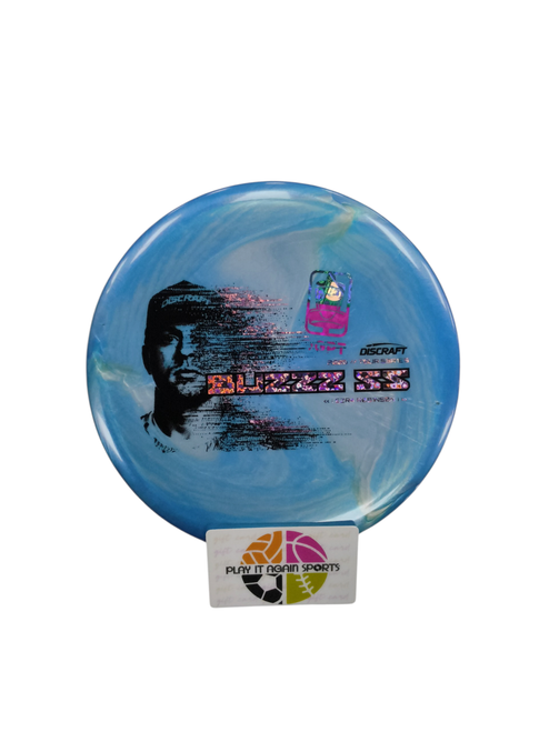Vist Large View of Product Image Which is Used Discraft BUZZZ SS - 2026 TOUR SERIES E. ROBINSON Disc Golf Mid Range Royal Blue