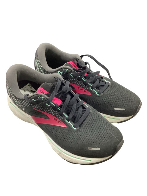 Vist Large View of Product Image Which is Used Brooks GHOST 14 Running/X-Train Shoes W Black And Pink Senior 8.5