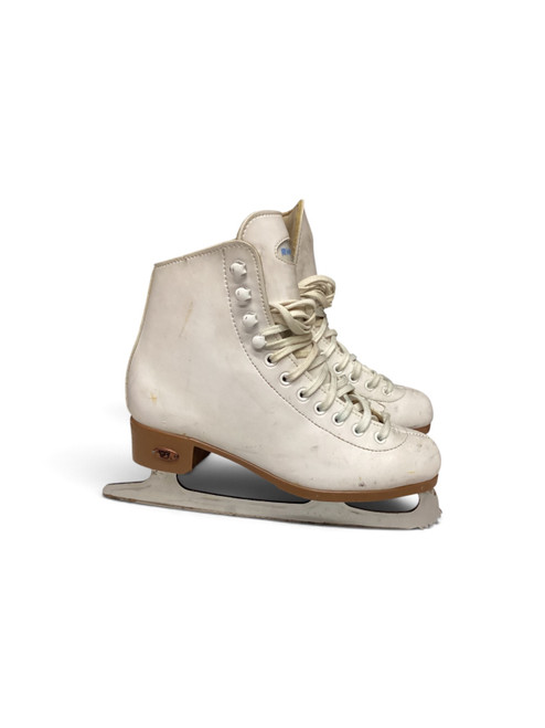 Vist Large View of Product Image Which is Used Riedell 12W Girls Figure Skate White Junior 03