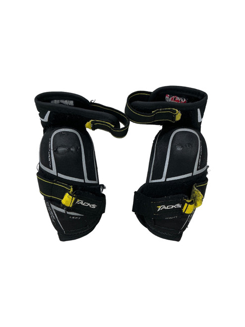 Vist Large View of Product Image Which is Used CCM TACKS 9550 Junior Elbow Pads Black SM