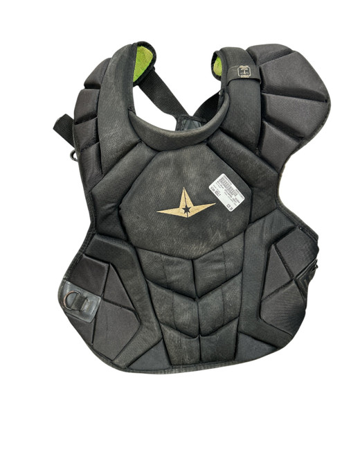 Vist Large View of Product Image Which is Used All-Star CPCC40PRO CHEST Catchers Chest Protector Black Adult