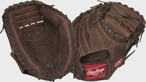 Vist Large View of Product Image Which is Rawlings Player Preferred 33-inch Catchers Glove, Dark Brown