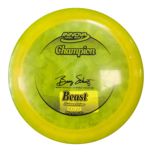 Vist Large View of Product Image Which is Used Innova STAR SIDEWINDER Disc Golf Driver Yellow 178g