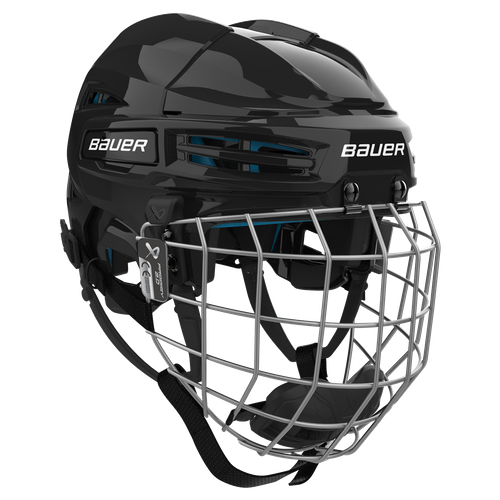 Vist Large View of Product Image Which is Easy to wear. Easy to put on. Featuring new easy-to-release chin and cage straps, this helmet has been upgraded from its predecessor to include our latest comfort and fit features.