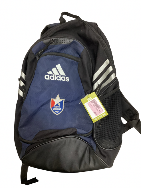 Vist Large View of Product Image Which is Used Adidas NORTH CAROLINA FC Soccer Player Sackpack Navy Blue