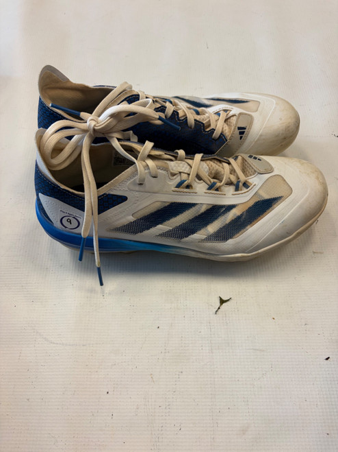 Vist Large View of Product Image Which is Used Adidas Adult FB Cleats White Senior 9