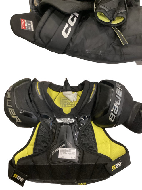 Vist Large View of Product Image Which is Used Bauer SUPREME Junior Shoulder Pads MD