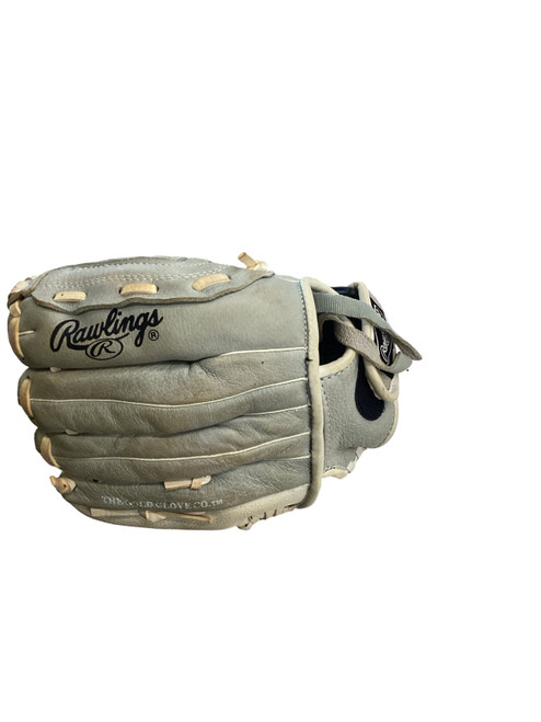 Vist Large View of Product Image Which is Used Rawlings HIGHLIGHT BB/SB Glove RH Throw Grey 10 1/2"