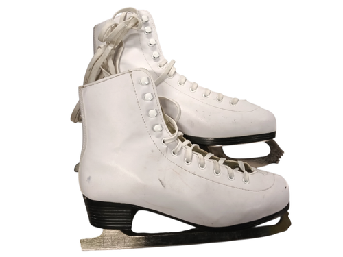 Vist Large View of Product Image Which is Used AMERICAN FIG SKATE SZ9 WomensFigure Skate White Senior 9