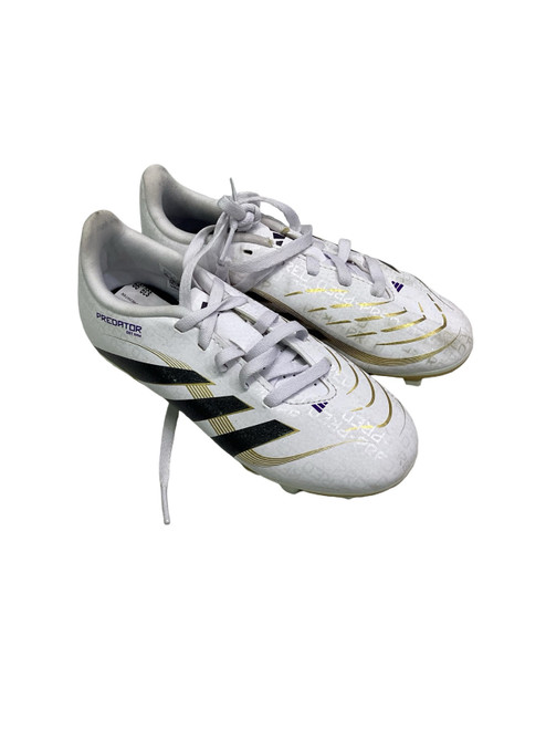 Vist Large View of Product Image Which is Used Adidas PREDATOR Soccer Cleats White Youth 13.0