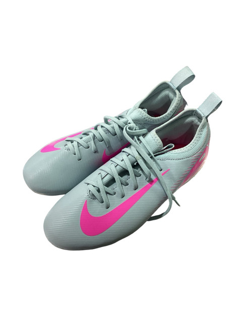 Vist Large View of Product Image Which is Used Nike AIR ZOOM MERCURIAL Soccer Cleats Carolina Blue Junior 01.5