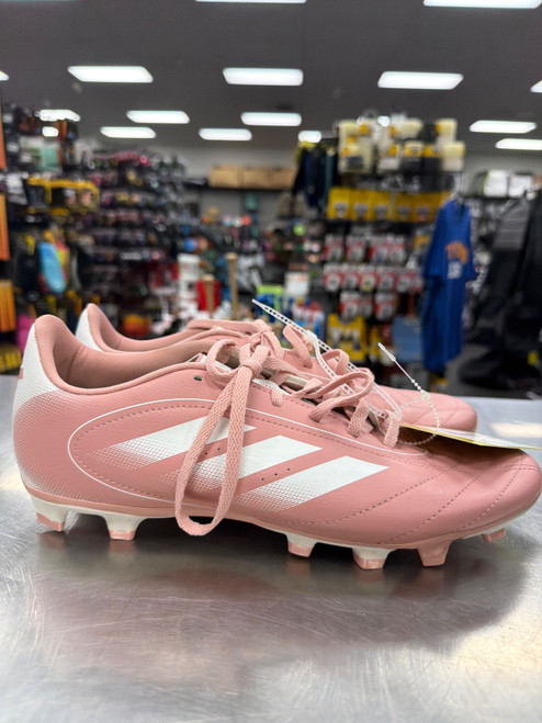 Vist Large View of Product Image Which is Used Adidas Soccer Cleats Pink Senior 10