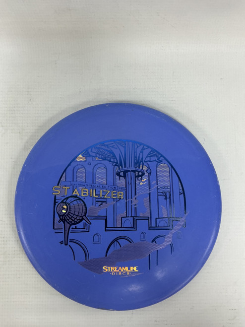 Vist Large View of Product Image Which is Used Streamline STABILIZER Disc Golf Putter Navy Blue