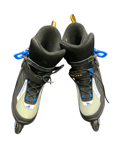 Vist Large View of Product Image Which is Used Rollerblade MACROBLADE 80 ABT Senior Rec Fitness Skates Black Senior 12