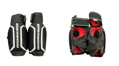 Vist Large View of Product Image Which is Used Sher-wood M65 Youth Elbow Pads LG