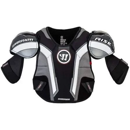 Vist Large View of Product Image Which is New Warrior RISE SHOULDER PADS Junior Shoulder Pads Black LG