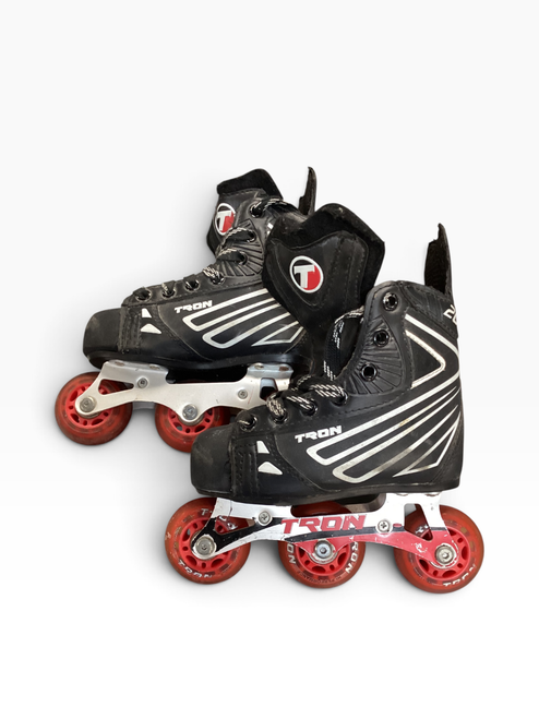 Vist Large View of Product Image Which is Used TRON 20 Child Roller Quad Skates Black Youth 11.0