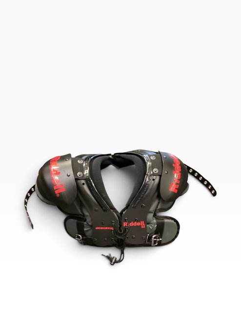 Vist Large View of Product Image Which is Used Riddell S2 FB Shoulder Pads Black SM