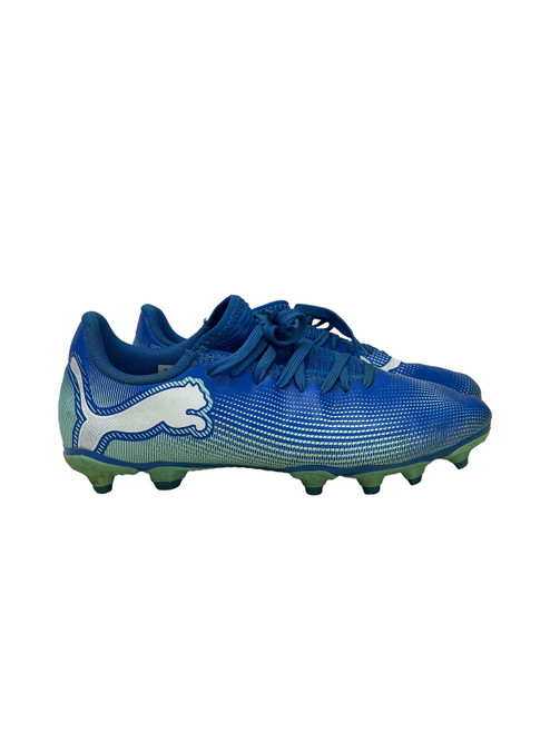 Vist Large View of Product Image Which is Used Puma Soccer Cleats Royal Blue Junior 05