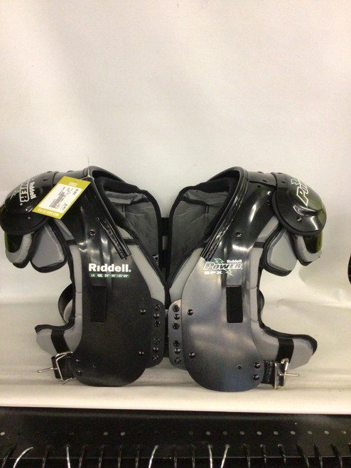 Vist Large View of Product Image Which is Used Riddell POWER FB Shoulder Pads Black 4X