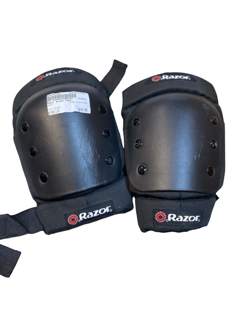 Vist Large View of Product Image Which is Used Razor BLACK PADS Bike Elbow Pads Black LG
