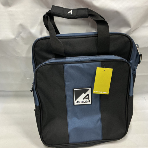 Vist Large View of Product Image Which is Used Athalon Ski Boot Bag Black And Navy Blue