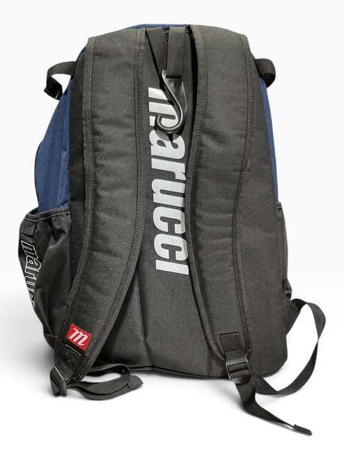 Vist Large View of Product Image Which is Used Marucci BACKPACK BB/SB Player Backpack Navy Blue