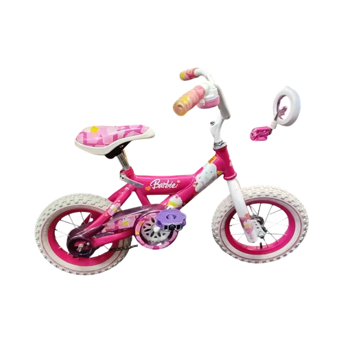 Vist Large View of Product Image Which is Used Dynacraft BARBIE Comfort Bike Girls Pink 12"