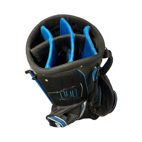 Vist Large View of Product Image Which is Used Strata BLUE AND BLACK STAND BAG Mens Stand Bag Black