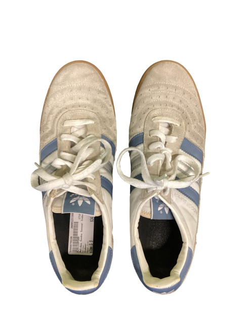 Vist Large View of Product Image Which is Used Adidas Soccer Indoor Shoes Grey Senior 9