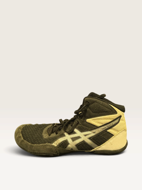 Vist Large View of Product Image Which is Used Asics Wrestling Shoes Black Senior 7