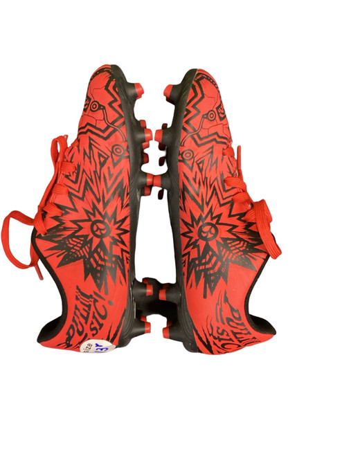 Vist Large View of Product Image Which is Used Puma YOUTH TACTO Soccer Cleats Red Youth 13.0