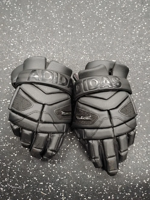 Vist Large View of Product Image Which is Used Adidas FREAK Lacrosse Gloves Mens Black 13"