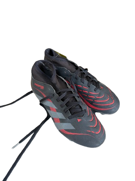 Vist Large View of Product Image Which is Used Adidas Soccer Cleats Black Senior 8