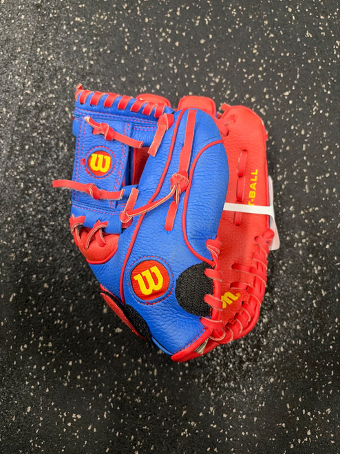 Vist Large View of Product Image Which is Used Wilson A02RB2410RBY BB/SB Glove LH Throw Royal Blue 10"