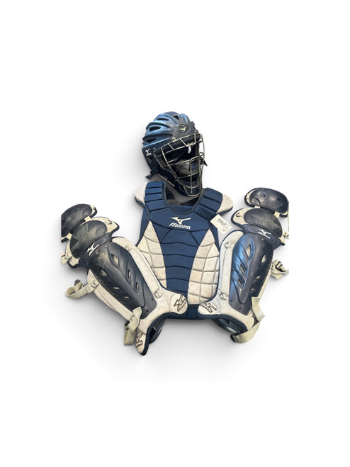 Vist Large View of Product Image Which is Softball set w/ samurai helmet
Helmet size 7”-7 5/8”
Legs 16”
Chest 14”