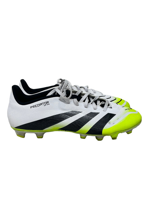 Vist Large View of Product Image Which is Used Adidas Soccer Cleats White Senior 10.5
