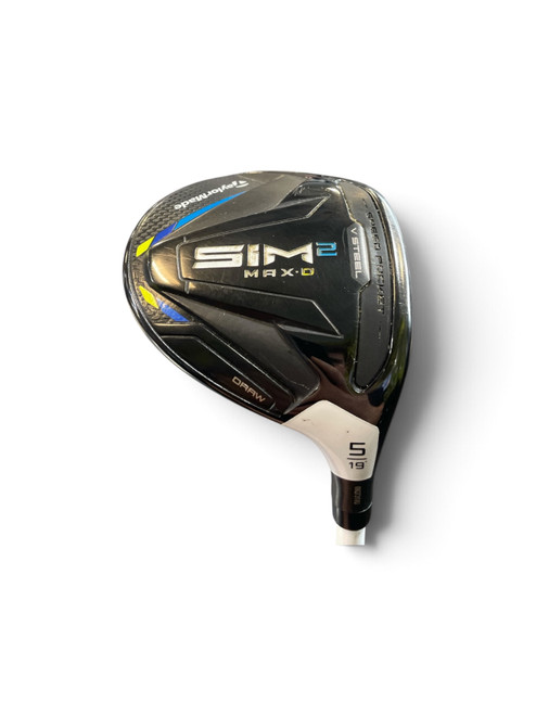 Vist Large View of Product Image Which is Used Taylormade SIM 2 MAX D Mens Fairway Wood RH 5 Wood