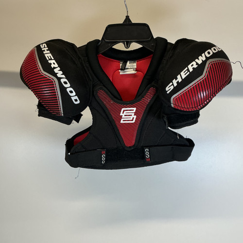 Vist Large View of Product Image Which is Used Sher-wood CODE Youth Shoulder Pads MD